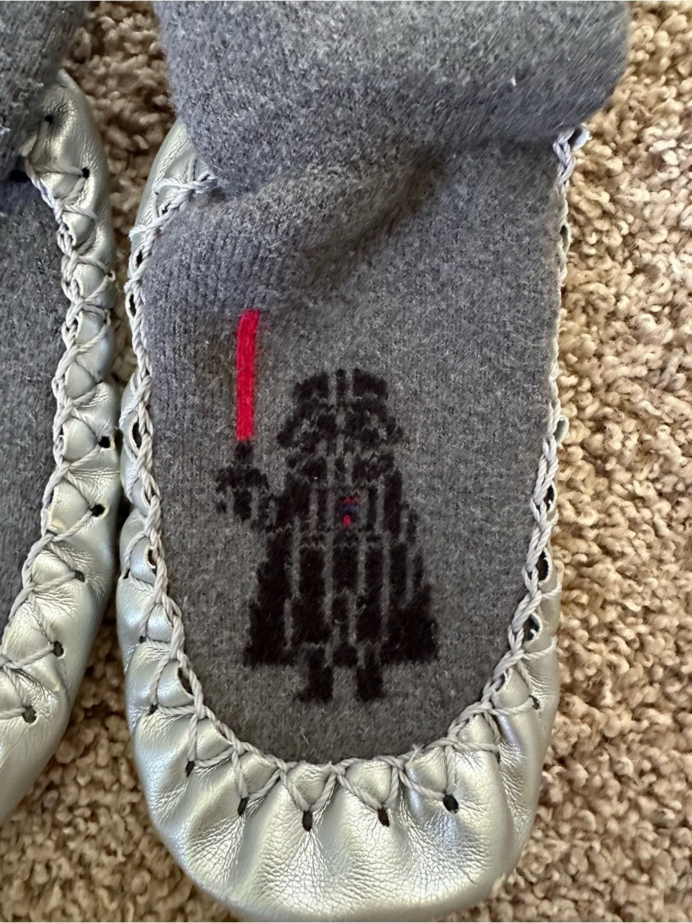 Hanna Andersson Kids Non-Slip Star Wars Moccasin Socks